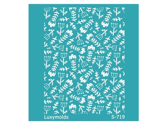 Silk screen stencil for polymer clay "Luxymolds" S-719