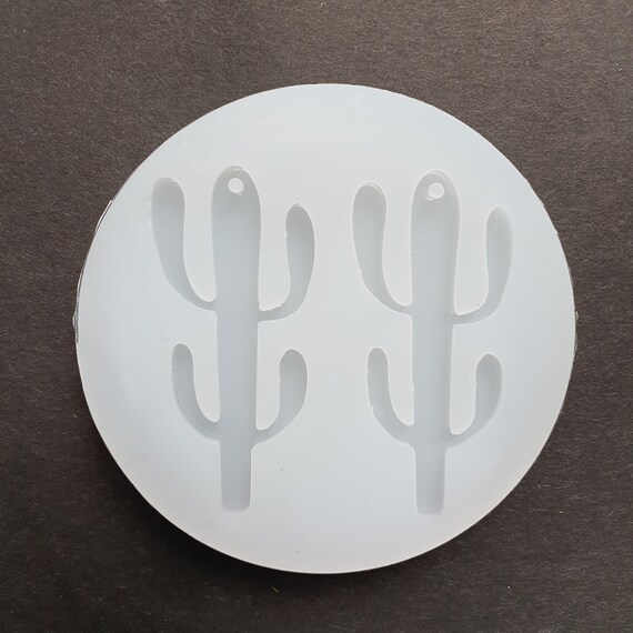 Silicone earrings Cactus mold mould for resin and epoxy
