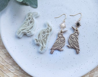 Polymer Clay cutters "Birds" Earrings sharp clay cutter stamp