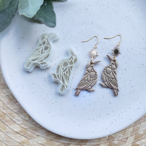 Polymer Clay cutters "Birds" Earrings sharp clay cutter stamp