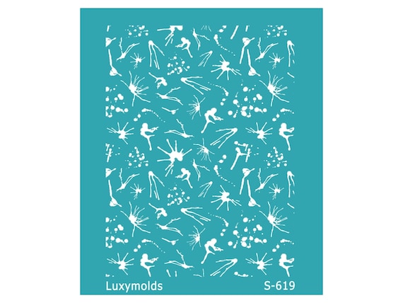 Silk screen stencil for polymer clay "Luxymolds" S-619