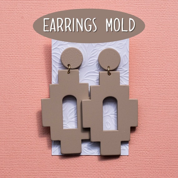 Silicone earrings mold mould for resin and epoxy