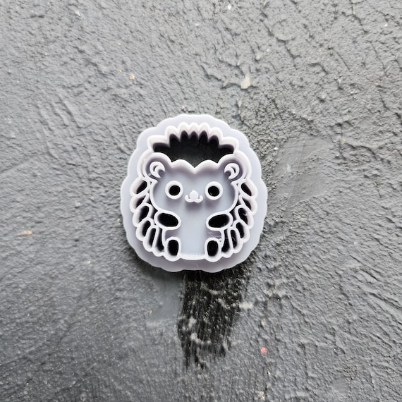 Polymer Clay cutters Stud earrings clay cutters Earrings mold Polymer clay tool Animals cutter "Hedgehog" sharp cutter stamp Jewelry cutter