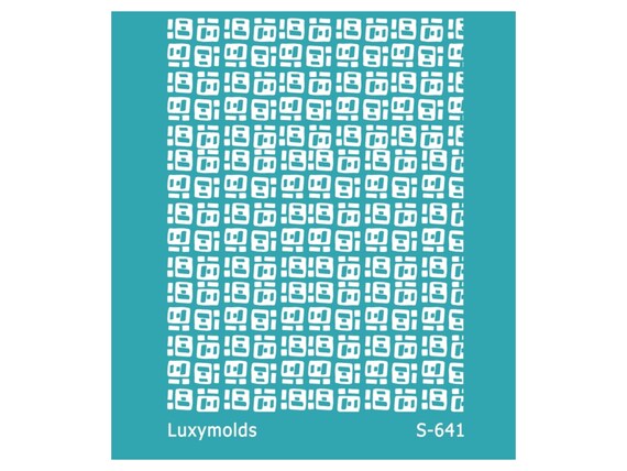 Silk screen stencil for polymer clay "Luxymolds" S-641