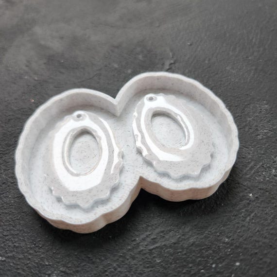 Glossy Earring Mold Blanks – Master Molds for Making Your Own Silicone Molds "Geometryc design"