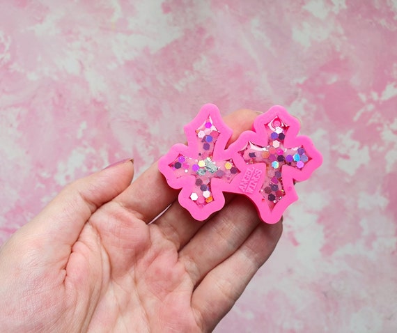 Earrings silicone mold for resin Cross silicone molds for epoxy