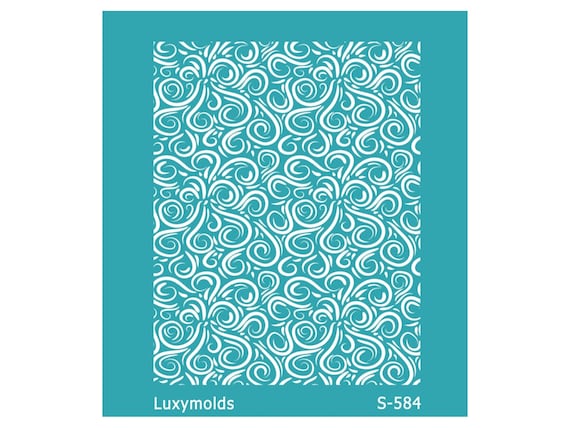 Silk screen stencil for polymer clay "Luxymolds" S-584