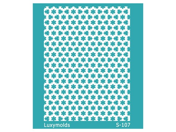 Silk screen stencil for polymer clay "Luxymolds" S-107