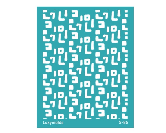 Silk screen stencil for polymer clay "Luxymolds" S-86