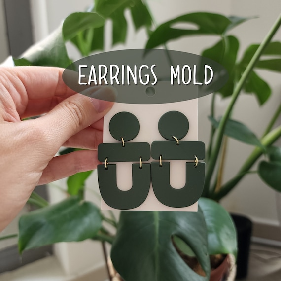 Silicone earrings mold mould for resin and epoxy