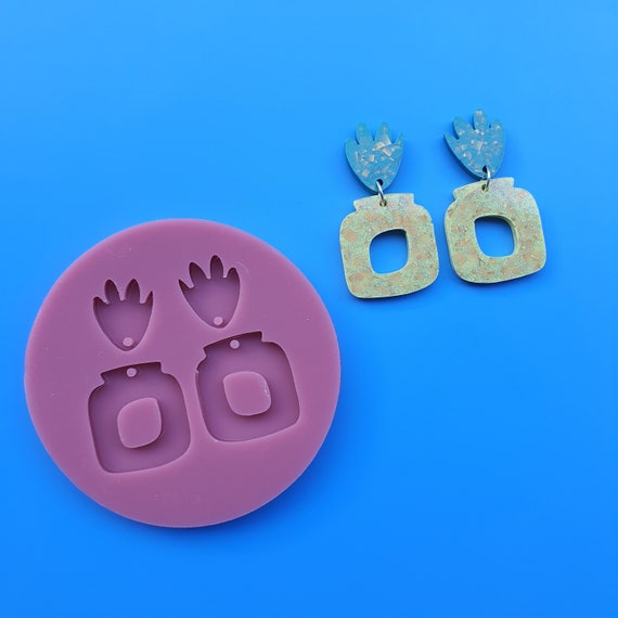 Silicone earrings mold resin jewelry mold