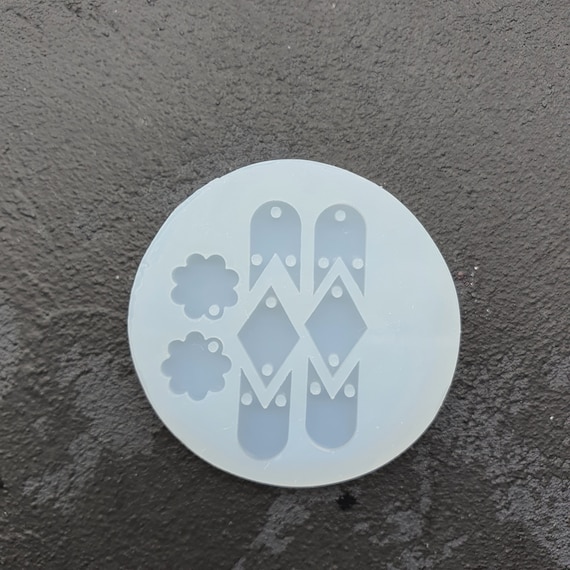 Silicone earrings mold mould for resin and epoxy