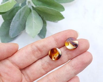 Resin Earring stud components Earrings findings DIY jewelry