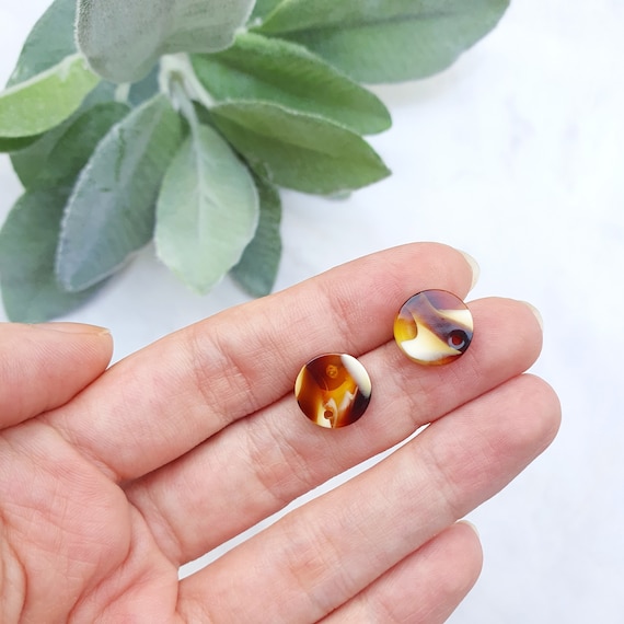 Resin Earring stud components Earrings findings DIY jewelry