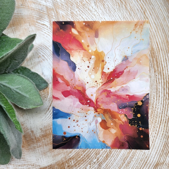 Fall Clay transfer paper / Image transfer paper for clay / Water soluble paper for polymer clay / Fall splatter pattern transfer sheets