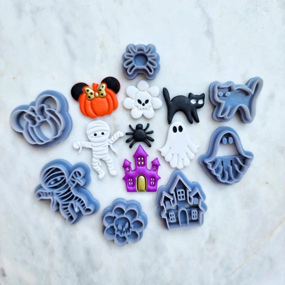 Polymer Clay cutters Witch hat Halloween Earrings molds Polymer clay tools sharp cutter stamp Jewelry earrings cutters Clay supplies