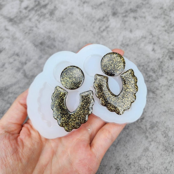 Geometric Silicone Earrings Mold for Resin Jewelry Making