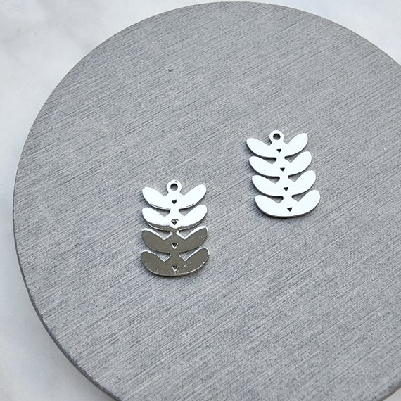 Silver charms Earrings components Earrings findings DIY jewelry