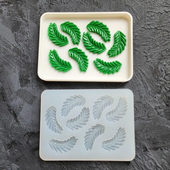 Silicone earrings mold Jewelry resin mold "Leaves" Botanic design epoxy mold