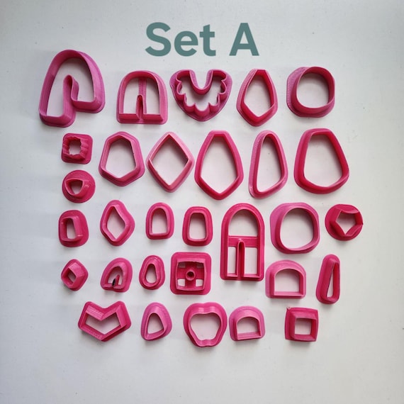 SALE! Big Cutter Sale – 30+ Shapes Set at a Great Price! Clay supplies, earrings cutters