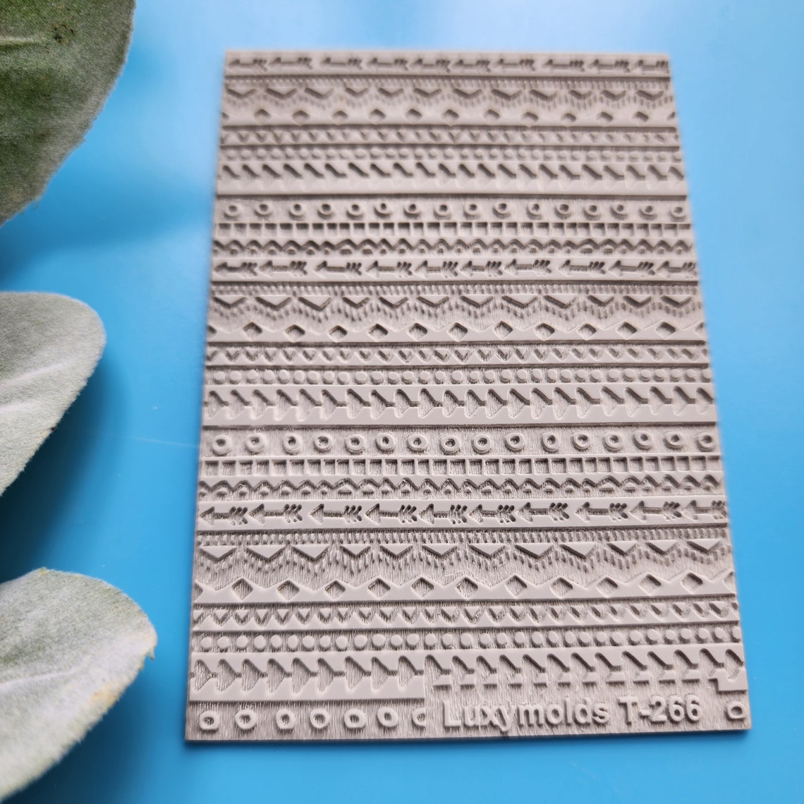 Aztec Polymer Clay Texture Tile, Rubber Stamp (7x10 Cm) - Etsy