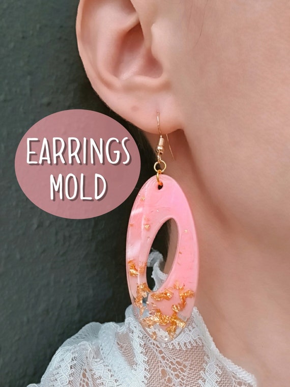 Silicone earring mold Jewelry Resin mould for resin and epoxy