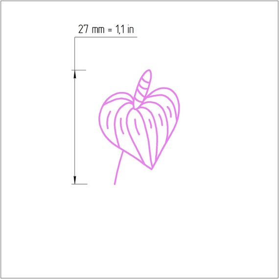 Polymer clay 3D "Flower" stamp embossing