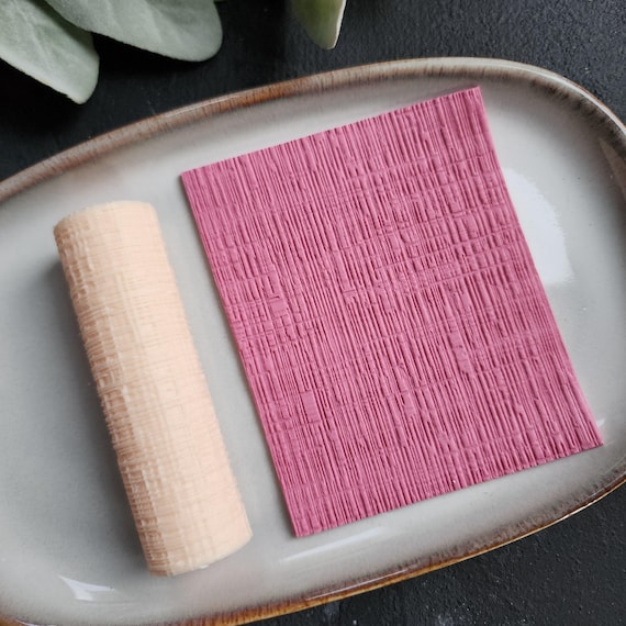 Polymer clay texture roller "Wood grain effect" stamp 3D printed embossing clay tools supplies