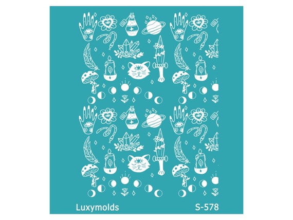 Silk screen stencil for polymer clay "Luxymolds" S-578