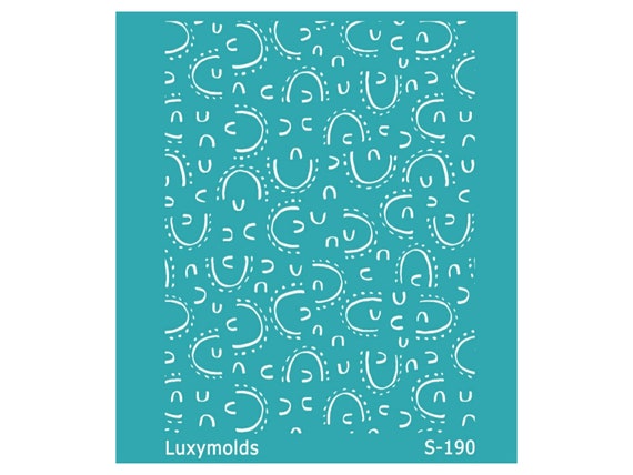 Silk screen stencil for polymer clay "Luxymolds" S-190
