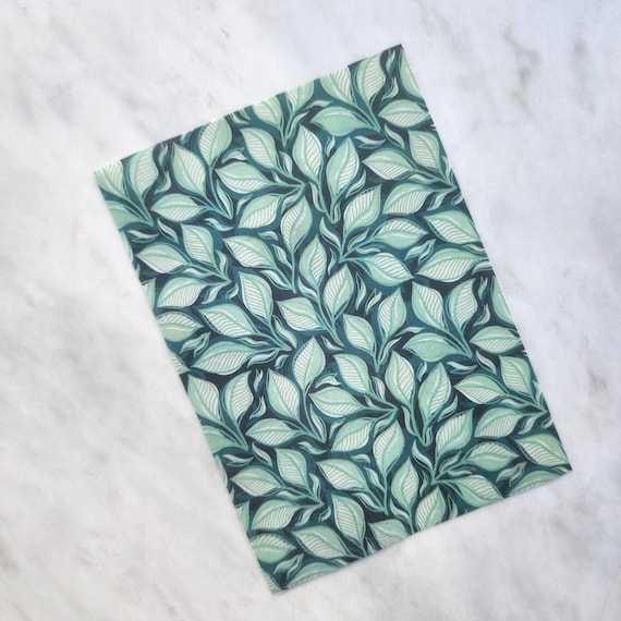 Water-soluble transfer paper for polymer clay craft "Leaves"