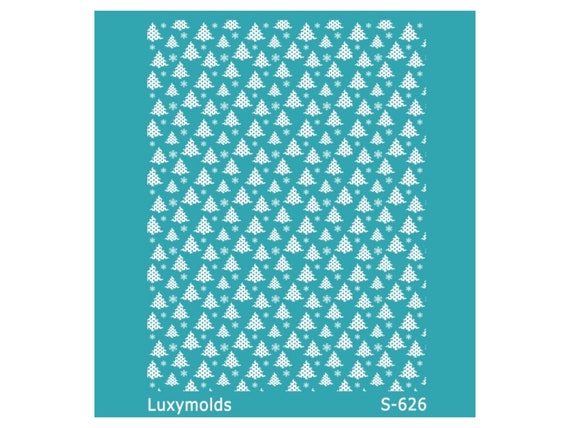 Silk screen stencil for polymer clay "Luxymolds" "Christmas" S-626