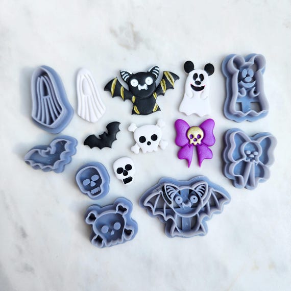 Polymer Clay cutters Witch hat Halloween Earrings molds Polymer clay tools sharp cutter stamp Jewelry earrings cutters Clay supplies