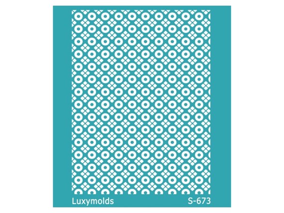 Silk screen stencil for polymer clay "Luxymolds" S-673
