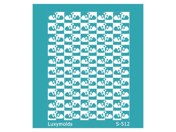 Silk screen stencil for polymer clay "Luxymolds" S-512
