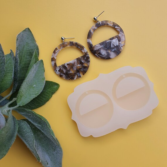 Silicone earring mold Jewelry Resin mould for resin and epoxy