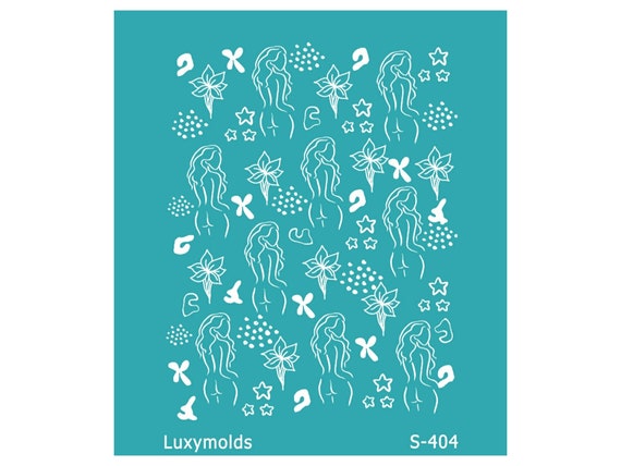 Silk screen stencil for polymer clay "Luxymolds" S-404