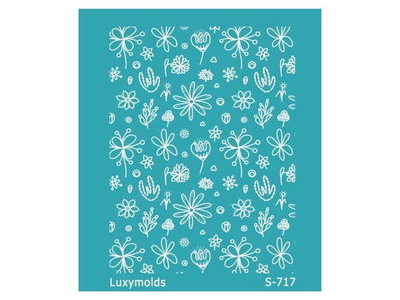 Silk screen stencil for polymer clay "Luxymolds" S-717