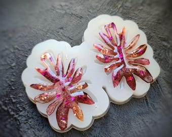 Fern Leaf Silicone Earring Mold, Resin Jewelry Botanic Design
