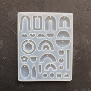 Geometric Earrings silicone mold for resin and epoxy craft