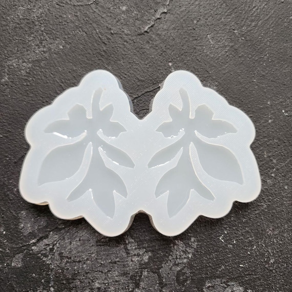 Silicone earrings mold Jewelry resin mold "Leaf" Botanic design epoxy mold