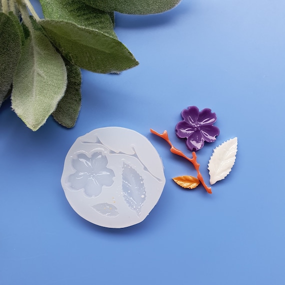 Silicone earrings mold "Flower Sakura" for resin and epoxy