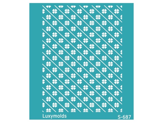 Silk screen stencil for polymer clay "Luxymolds" S-687