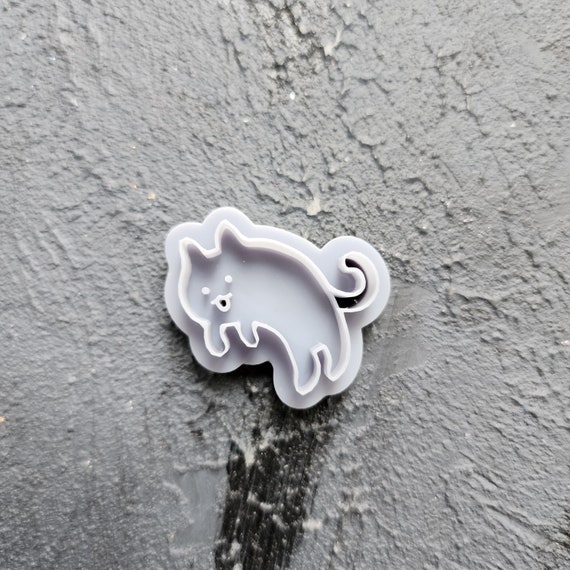 Polymer Clay cutters Stud earrings clay cutters Earrings mold Polymer clay tool Animals cutter Cat sharp cutter stamp Jewelry cutter