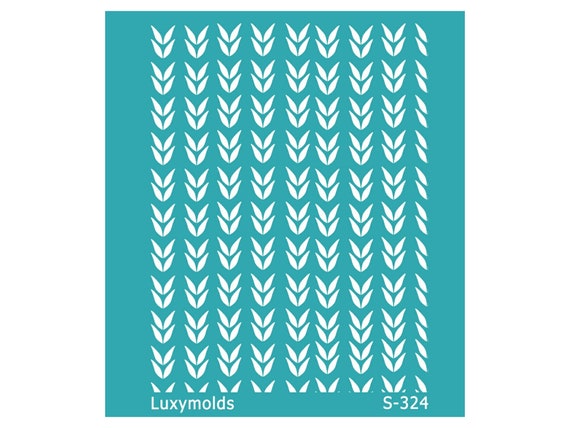 Silk screen stencil for polymer clay "Luxymolds" S-324