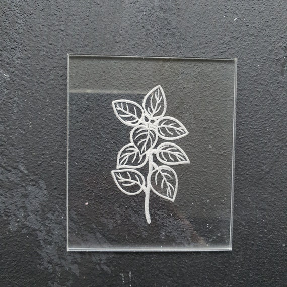 Embossing stamp for polymer clay Floral texture plate Flower debossing stamp Acrylic stamps