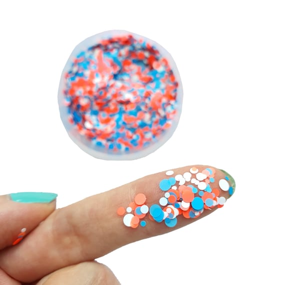 Confetti Mix Colors Chunky Glitter for Resin Crafts, Glitter for Nail Art,  Body, Makeup, Hair, Face 