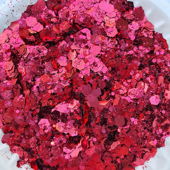 Chunky glitter "Red wine" for Resin Epoxy crafts, for nail design