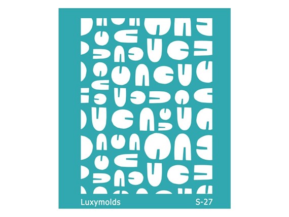 Silk screen stencil for polymer clay "Luxymolds" S-27
