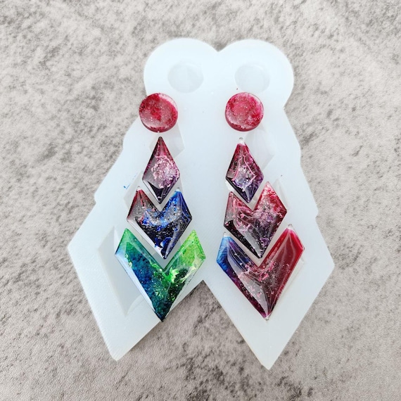 Geometric Silicone Earrings Mold for Resin Jewelry Making